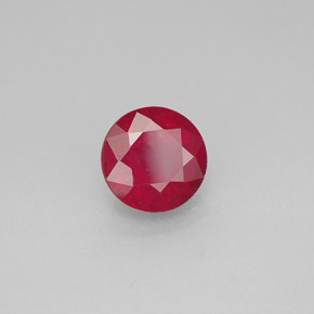 Rubino naturale rosso da 1,87 ct, taglio rotondo, SI-I1