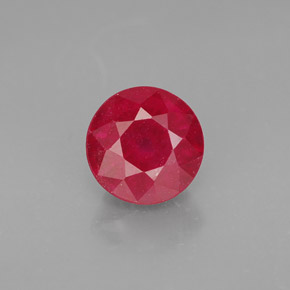 Rubino naturale rosso da 2,13 ct, taglio rotondo, SI