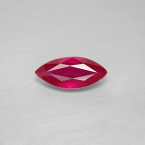 Rubino naturale rosso da 1,97 ct, marchesa, VS-SI