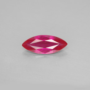 Rubino naturale rosso da 1,61 ct, marchesa, VS-SI