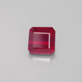 Rubino naturale rosso da 1,88 ct, taglio smeraldo, SI