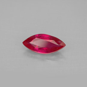 Rubino naturale rosso da 1,56 ct, marchesa, VS-SI
