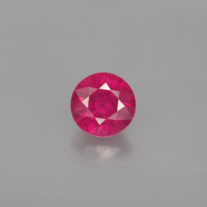 Rubino naturale rosso da 1,19 ct, taglio rotondo, SI