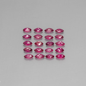Rubino naturale rosso da  ct, marchesa, VS-SI