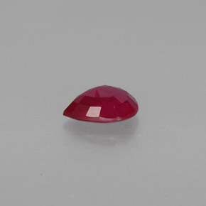 Rubino naturale rosso da 1,37 ct, taglio a pera, SI