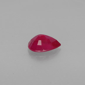 Rubino naturale rosso da 1,48 ct, taglio a pera, SI