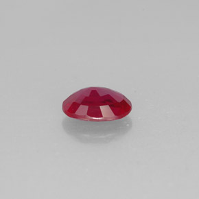 Rubino naturale rosso da 1,66 ct, taglio ovale, SI