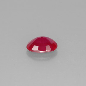 Rubino naturale rosso da 1,62 ct, taglio ovale, SI