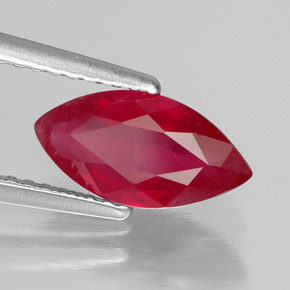 Rubino naturale rosso da 1,86 ct, marchesa, SI