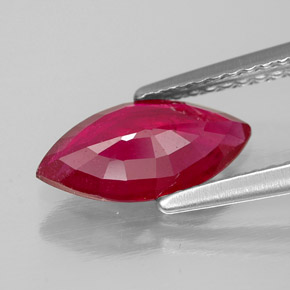 Rubino naturale rosso da 1,56 ct, marchesa, SI