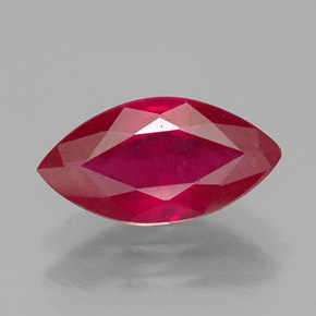 Rubino naturale rosso da 1,59 ct, marchesa, SI