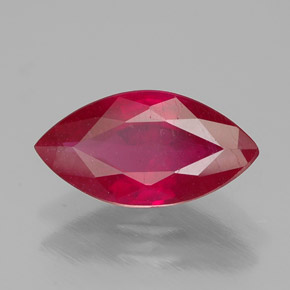Rubino naturale rosso da 1,59 ct, marchesa, SI