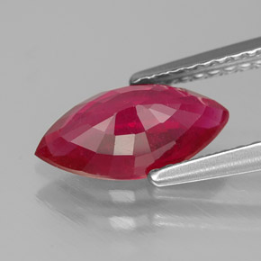 Rubino naturale rosso da 1,59 ct, marchesa, SI