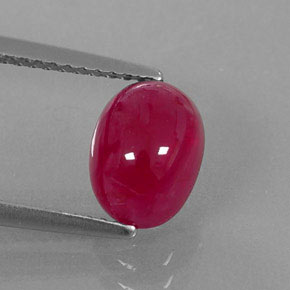 Rubino naturale rosso da 3,30 ct, trasparente, trasparente/traslucido