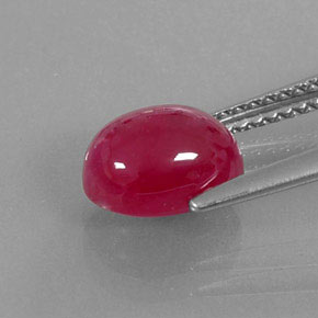 Rubino naturale rosso da 3,30 ct, trasparente, trasparente/traslucido