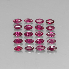 Rubino naturale rosso da  ct, marchesa, VS-SI