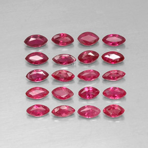 Rubino naturale rosso da  ct, marchesa, VS-SI