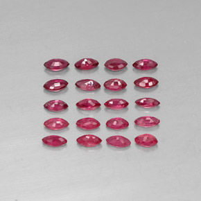 Rubino naturale rosso da  ct, marchesa, VS-SI