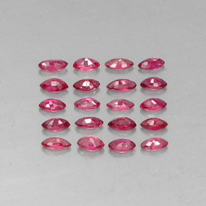 Rubino naturale rosso da  ct, marchesa, VS-SI