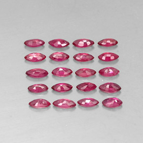 Rubino naturale rosso da  ct, marchesa, VS-SI