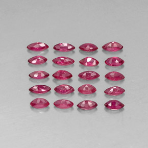 Rubino naturale rosso da  ct, marchesa, VS-SI