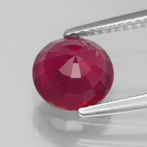 Rubino naturale rosso da 2,59 ct, taglio rotondo, SI