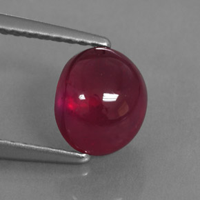 Rubino naturale rosso da 2,65 ct, trasparente, trasparente/traslucido