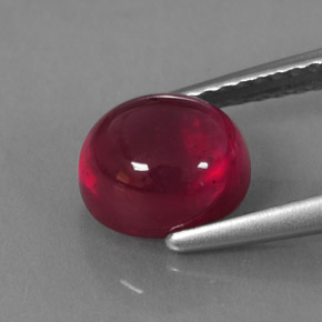 Rubino naturale rosso da 2,65 ct, trasparente, trasparente/traslucido