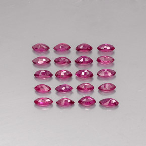 Rubino naturale rosso da  ct, marchesa, VS-SI