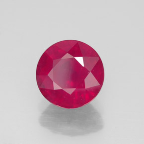 Rubino naturale rosso da 1,90 ct, taglio rotondo, VS-SI