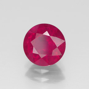 Rubino naturale rosso da 1,76 ct, taglio rotondo, VS-SI