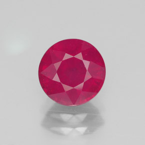Rubino naturale rosso da 1,78 ct, taglio rotondo, SI
