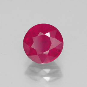 Rubino naturale rosso da 1,78 ct, taglio rotondo, SI