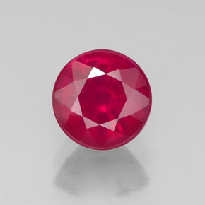 Rubino naturale rosso da 1,78 ct, taglio rotondo, VS-SI