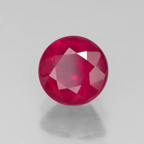 Rubino naturale rosso da 1,78 ct, taglio rotondo, VS-SI