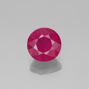 Rubino naturale rosso da 1,88 ct, taglio rotondo, VS-SI
