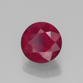 Rubino naturale rosso da 1,51 ct, taglio rotondo, VS-SI