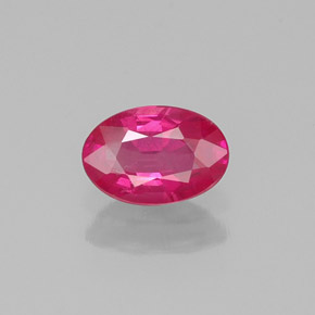 Rubino naturale rosso da 0,32 ct, taglio ovale, VS-SI