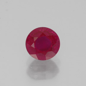 Rubino naturale rosso da 1,08 ct, taglio rotondo, VS-SI