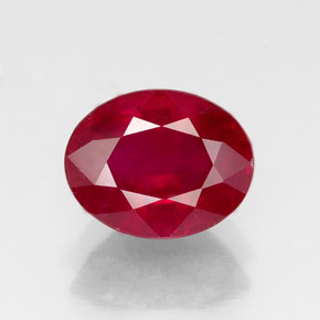 Rubino naturale rosso da 2,49 ct, taglio ovale, VS-SI