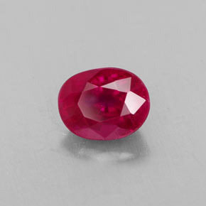 Rubino naturale rosso da 0,97 ct, taglio ovale, VS-SI