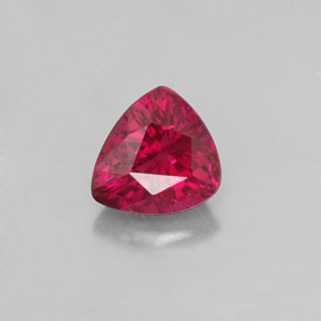 Rubino naturale rosso da 0,61 ct, trillion, SI