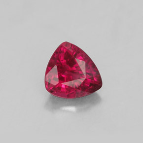 Rubino naturale rosso da 0,61 ct, trillion, SI