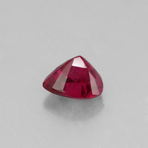 Rubino naturale rosso da 0,61 ct, trillion, SI