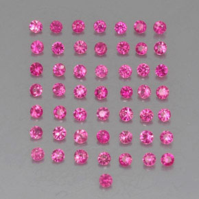 Rubino naturale rosa da  ct, taglio rotondo, VVS-VS