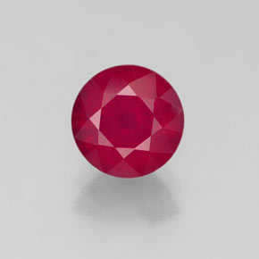 Rubino naturale rosso da 1,89 ct, taglio rotondo, VS-SI
