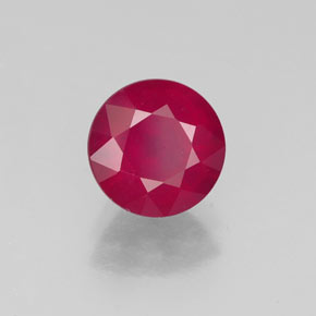 Rubino naturale rosso da 1,89 ct, taglio rotondo, VS-SI