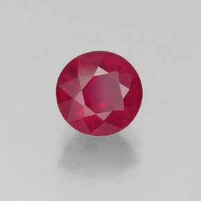 Rubino naturale rosso da 1,87 ct, taglio rotondo, VS-SI