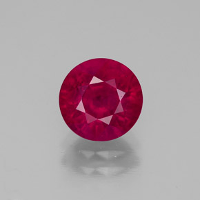 Rubino naturale rosso da 1,87 ct, taglio rotondo, VS-SI
