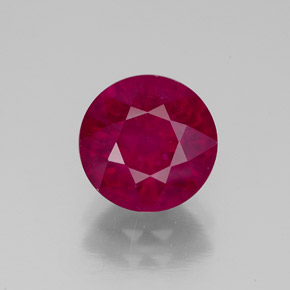 Rubino naturale rosso da 2,79 ct, taglio rotondo, VS-SI